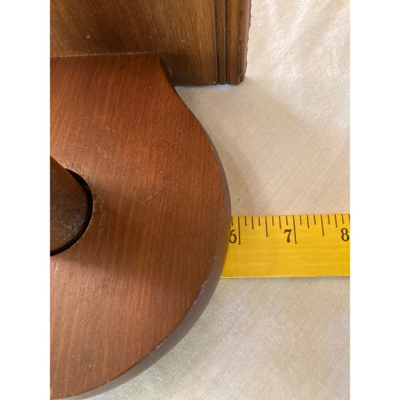 Vintage Wood Paper Towel Holder with Pineapple Carved Backing Retro - Picture 8 of 8